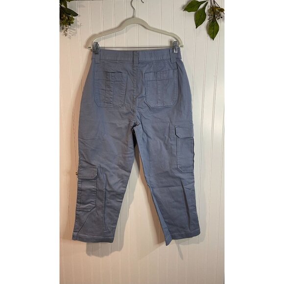 Democracy 10P Ab Solution Cargo Pants In Blue With Elastic Waistband Size 10P - Picture 4 of 14
